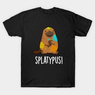 Splatypus Funny Animal Platypus Pun T-Shirt